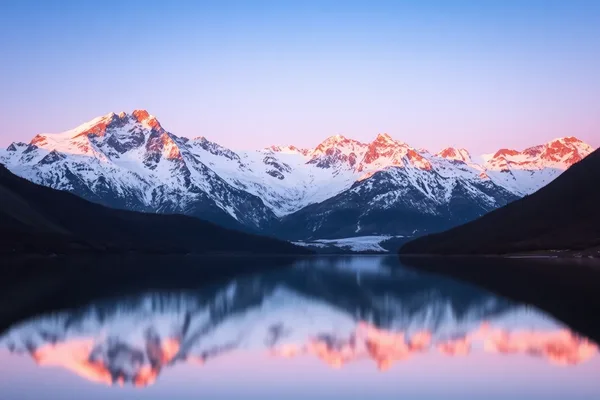 Alpine Sunset Reflections