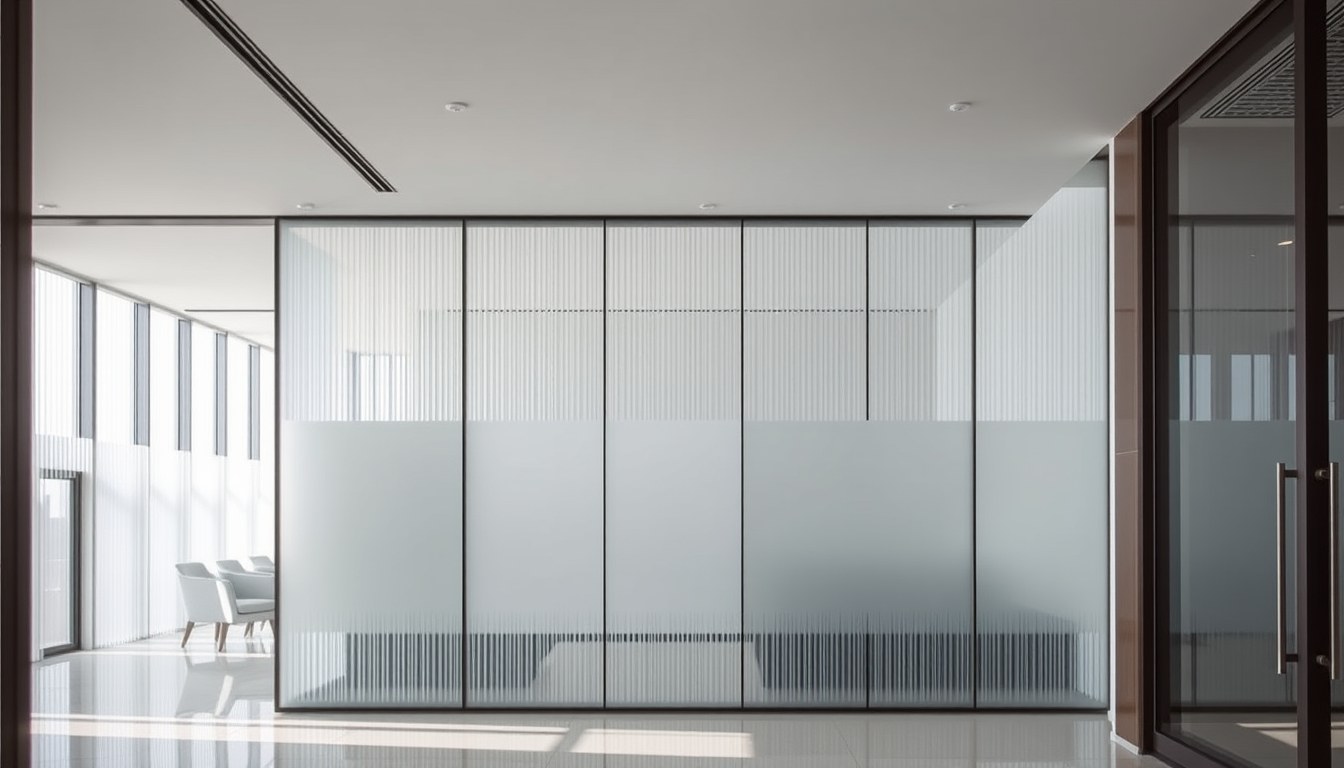 Reeded Glass Partitions: Decorative Privacy Without Frosting