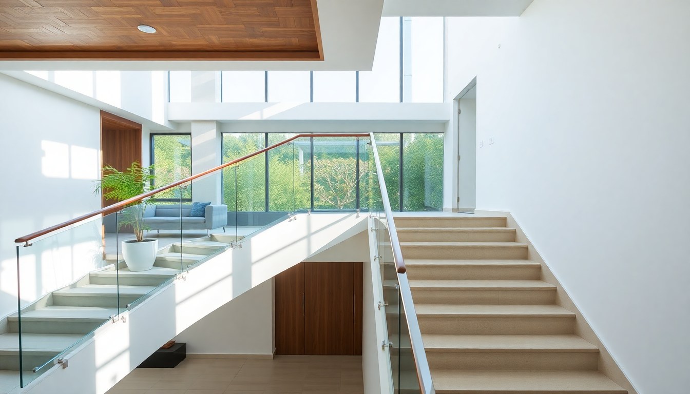 Staircase Glass Balustrades: Design Ideas for Luxury Apartments
