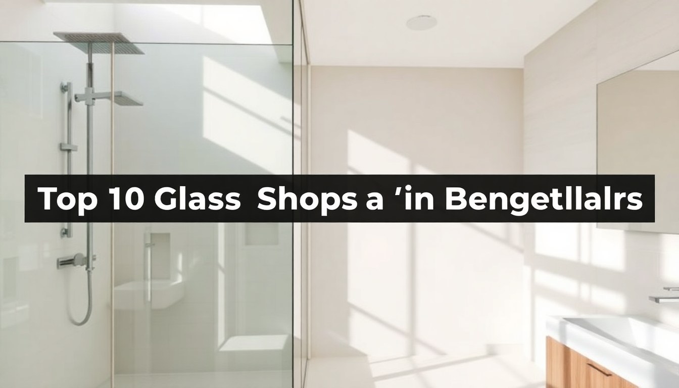 Top 10 Glass Shops in Bengaluru for Shower Enclosures and Bathroom Glass